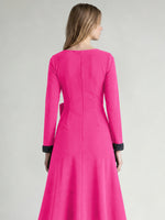 Stretch Satin Mother of the Bride Dress with Crystal
