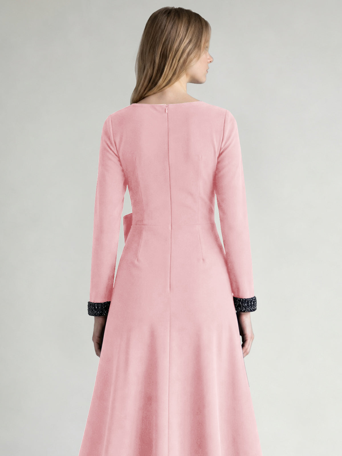 Stretch Satin Mother of the Bride Dress with Crystal