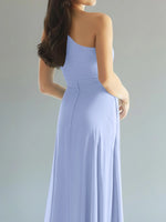 One-Shoulder Bridesmaid Dress with Slit