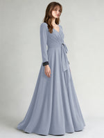 Stretch Satin Mother of the Bride Dress with Crystal