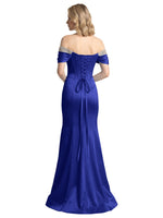 Corset Beaded Trumpet Prom Dress 