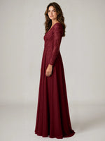 A-line Mother of the Bride Dress with Appliques