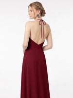 Chiffon Bridesmaid Dress with Halter 