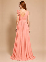 Chiffon Prom Dress with Appliques