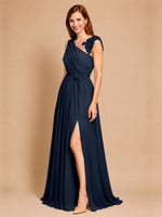 Chiffon Prom Dress with Appliques