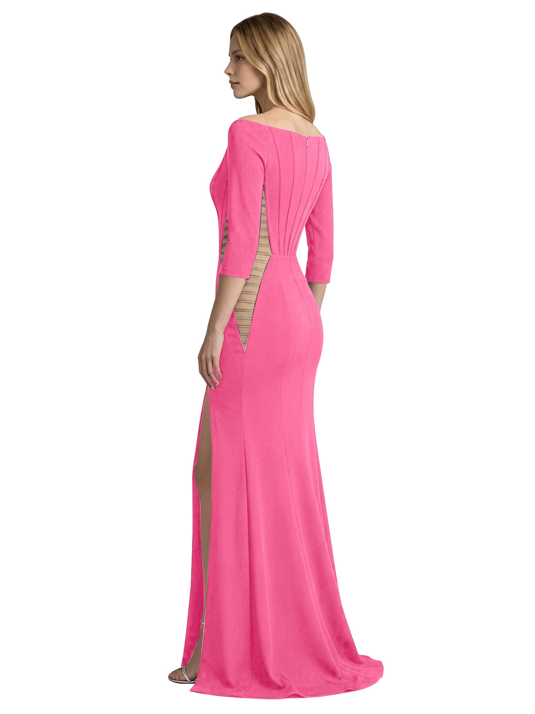 Side Cutout Slit Prom Dress 