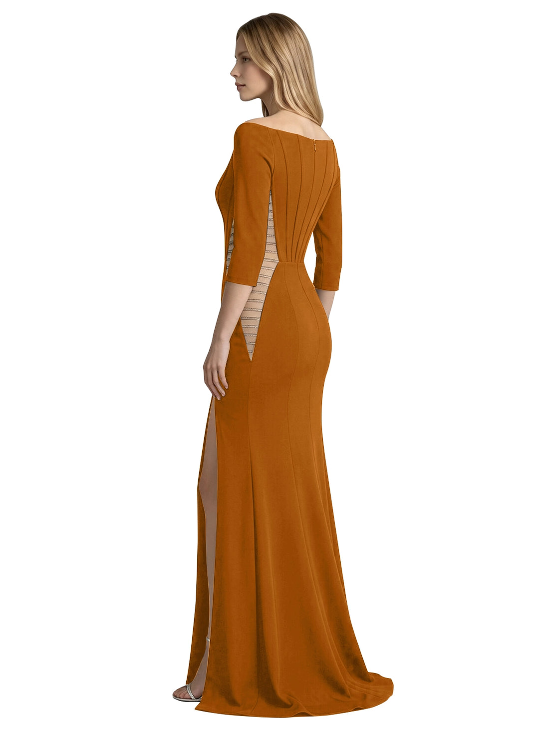 Side Cutout Slit Prom Dress 