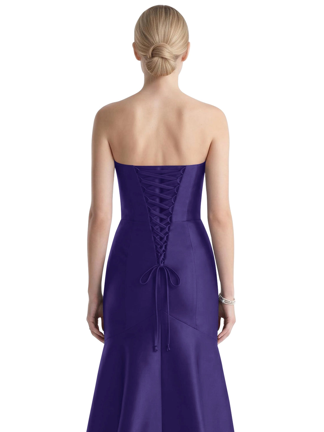 Strapless Ruched Bodice Prom Dress 