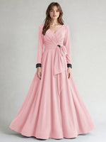 Stretch Satin Mother of the Bride Dress with Crystal