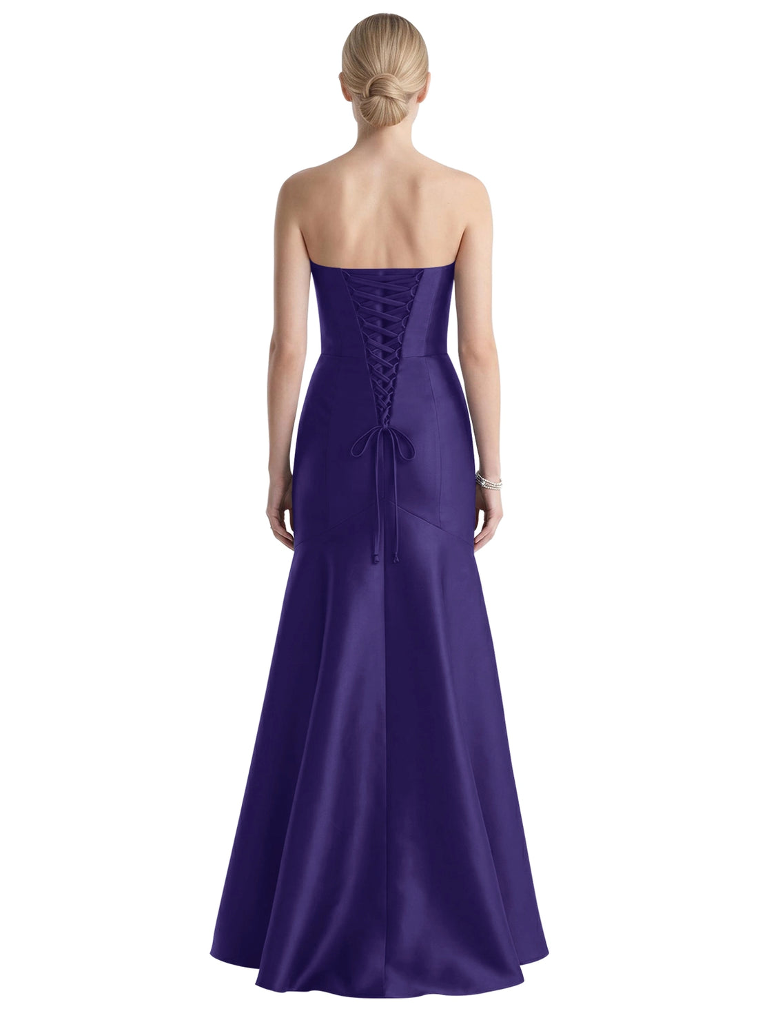 Strapless Ruched Bodice Prom Dress 