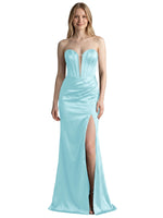 High Slit Sweetheart Prom Dress 
