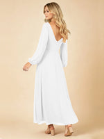 A-line Bridesmaid Dress with Long Sleeves 