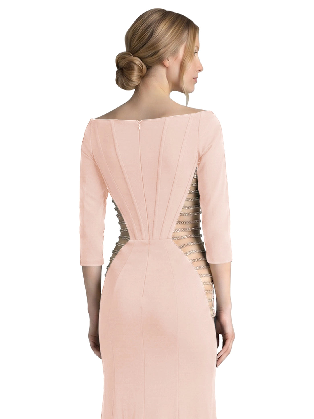 Side Cutout Slit Prom Dress 