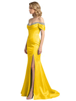 Corset Beaded Trumpet Prom Dress 