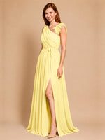 Chiffon Prom Dress with Appliques