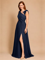 Chiffon Prom Dress with Appliques