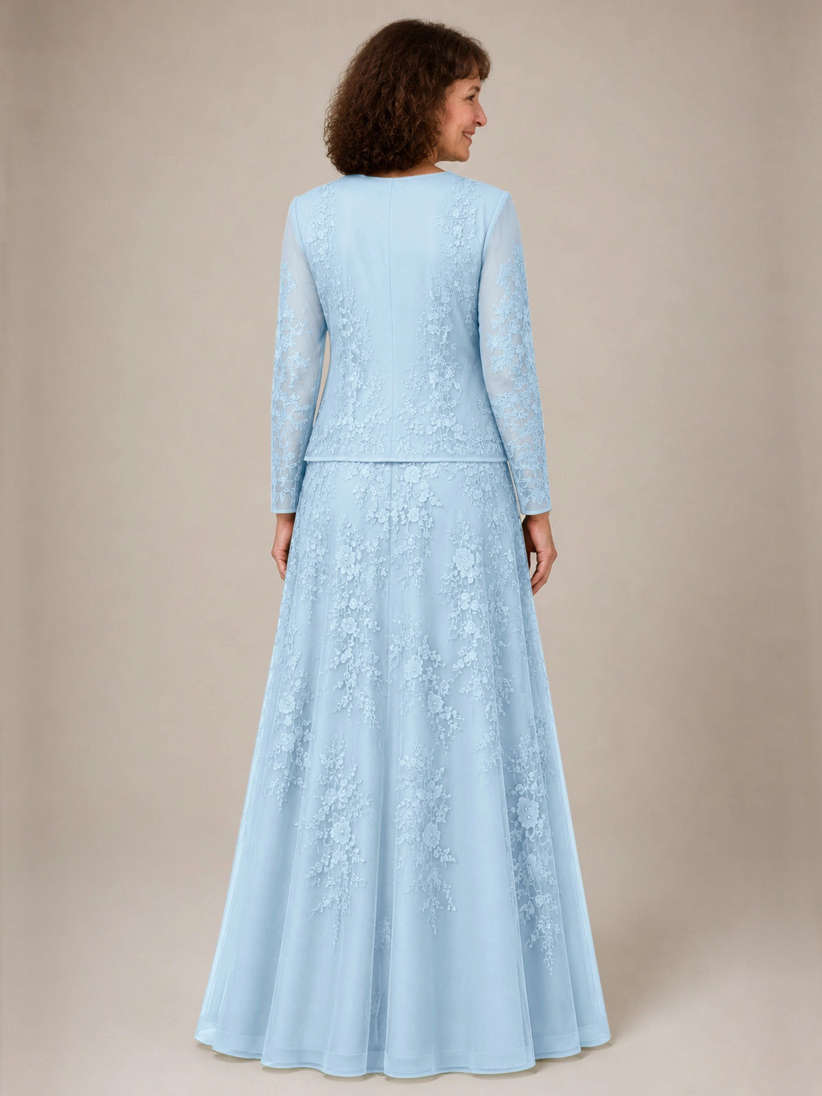 A-line Mother of the Bride Dress with Lace 
