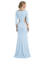 Side Cutout Slit Prom Dress 