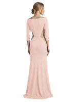 Side Cutout Slit Prom Dress 