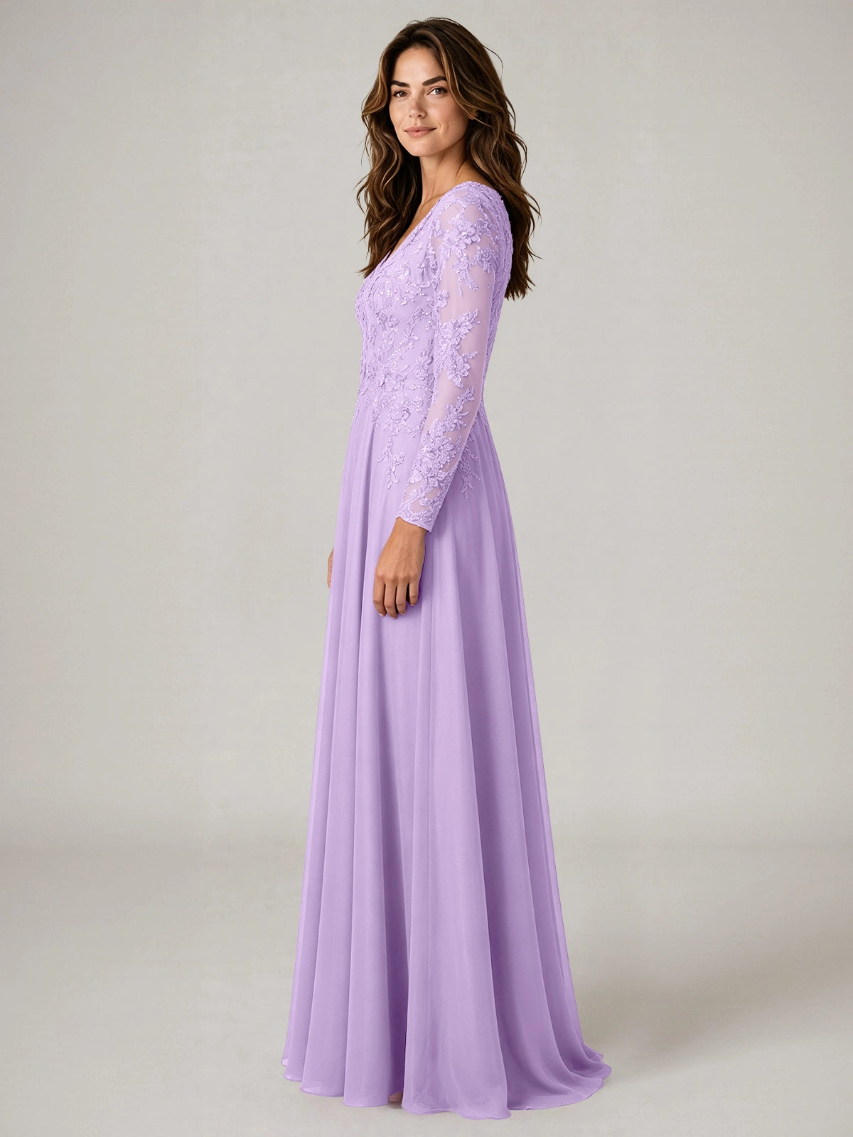 A-line Mother of the Bride Dress with Appliques
