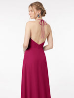 Chiffon Bridesmaid Dress with Halter 