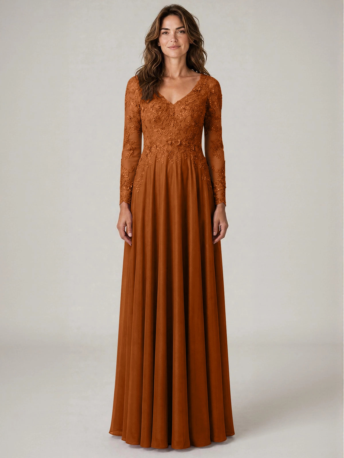 A-line Mother of the Bride Dress with Appliques