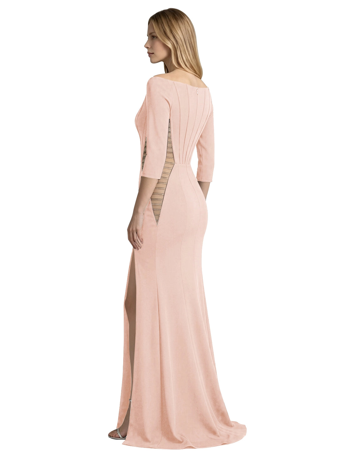 Side Cutout Slit Prom Dress 