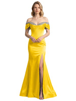 Corset Beaded Trumpet Prom Dress 