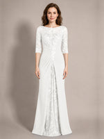 Lace Mother of the Bride Dress with Applique 