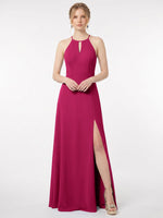Chiffon Bridesmaid Dress with Halter 