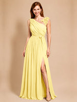 Chiffon Prom Dress with Appliques
