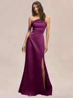 Satin Bow Accent Bridesmaid Dress 