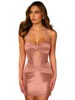 Cut Out Corset Bodycon Dress 