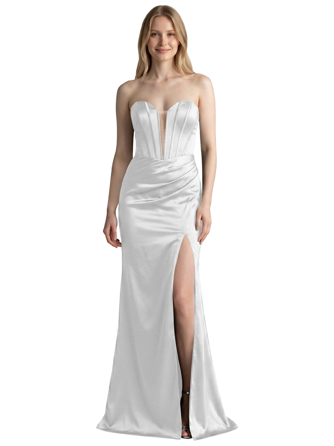 High Slit Sweetheart Prom Dress 