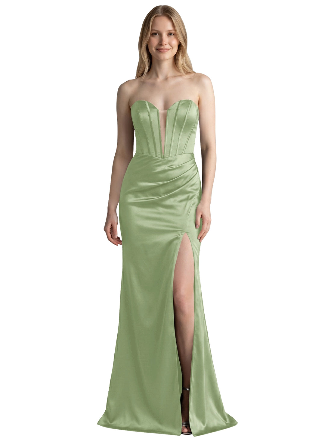 High Slit Sweetheart Prom Dress 