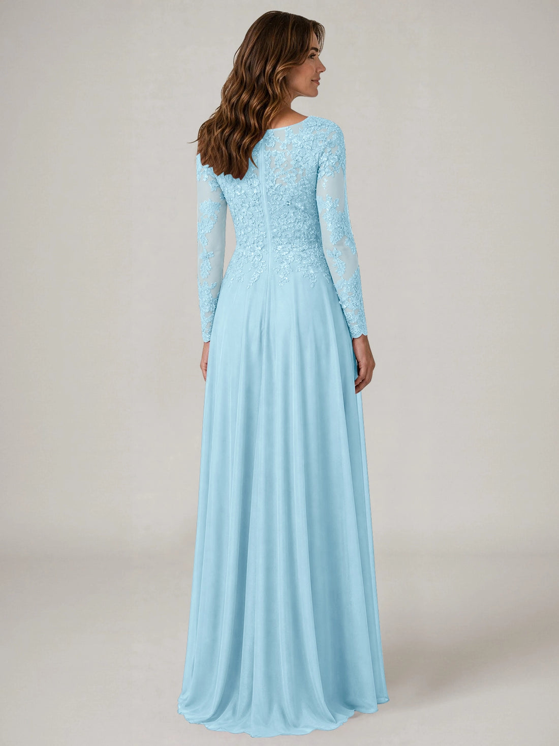 A-line Mother of the Bride Dress with Appliques