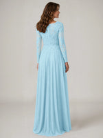 A-line Mother of the Bride Dress with Appliques