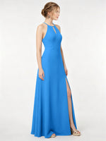 Chiffon Bridesmaid Dress with Halter 