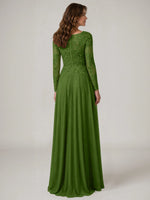 A-line Mother of the Bride Dress with Appliques