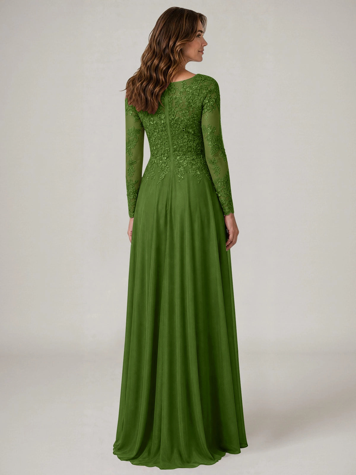 A-line Mother of the Bride Dress with Appliques