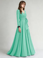 Stretch Satin Mother of the Bride Dress with Crystal