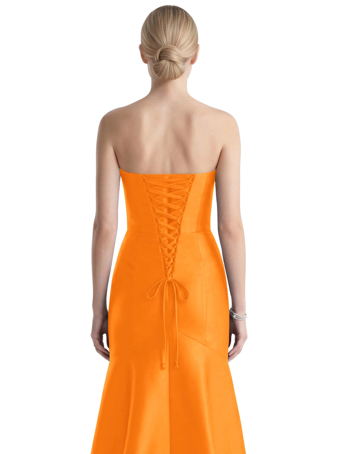 Strapless Ruched Bodice Prom Dress 