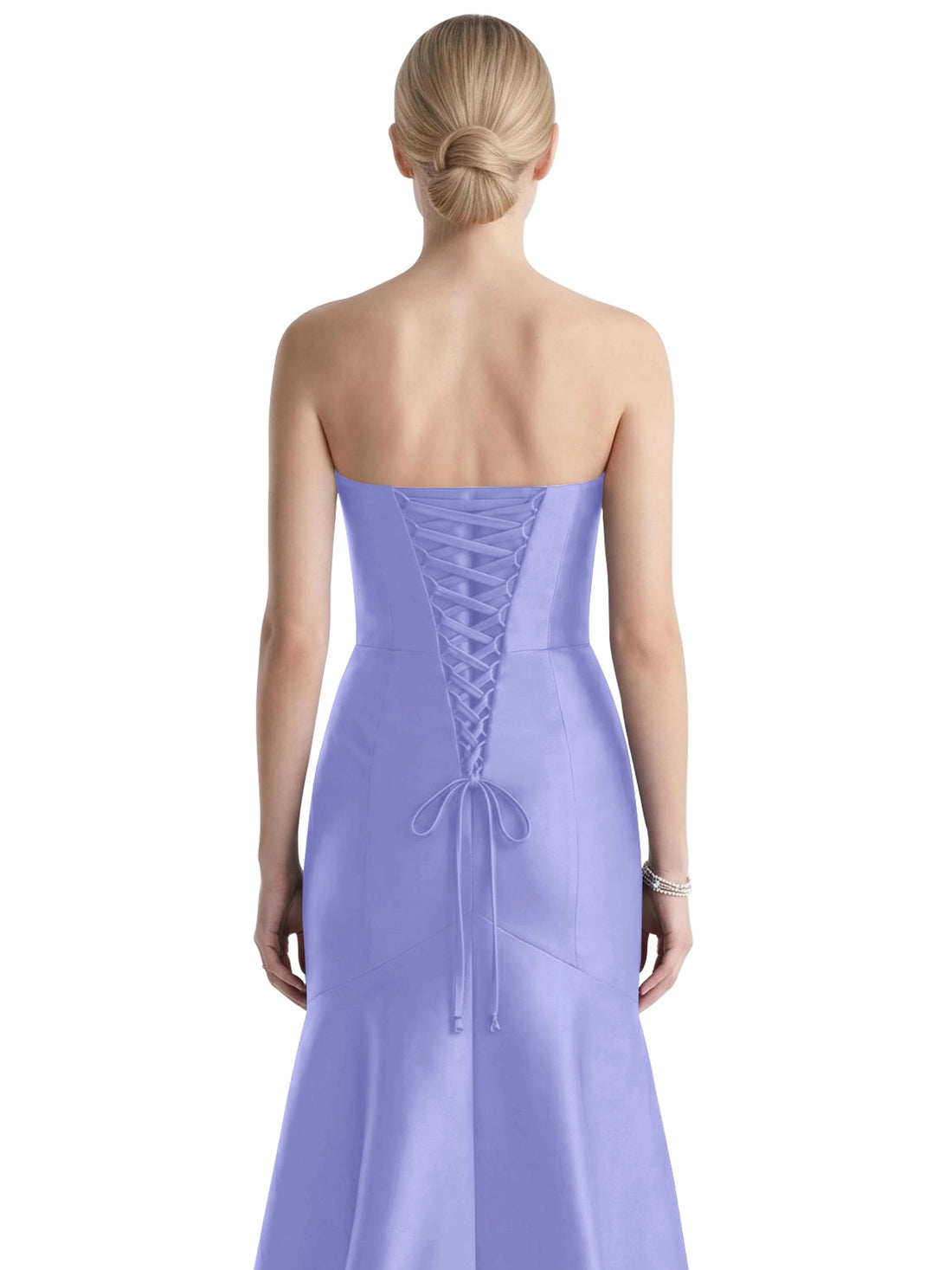 Strapless Ruched Bodice Prom Dress 
