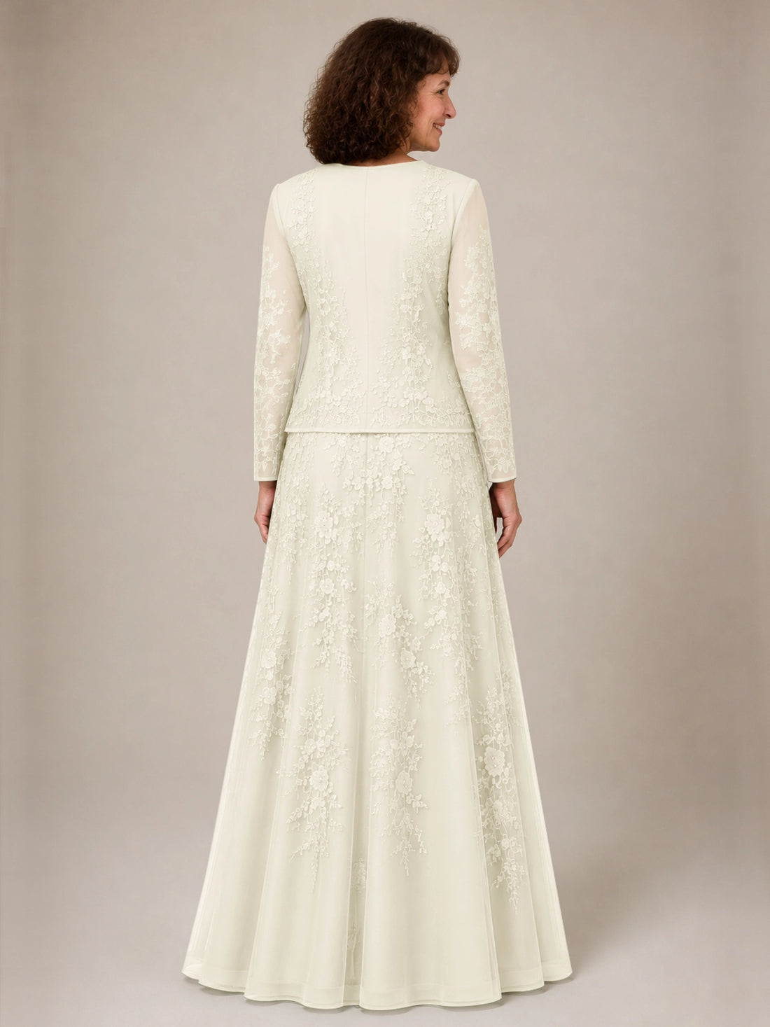 A-line Mother of the Bride Dress with Lace 