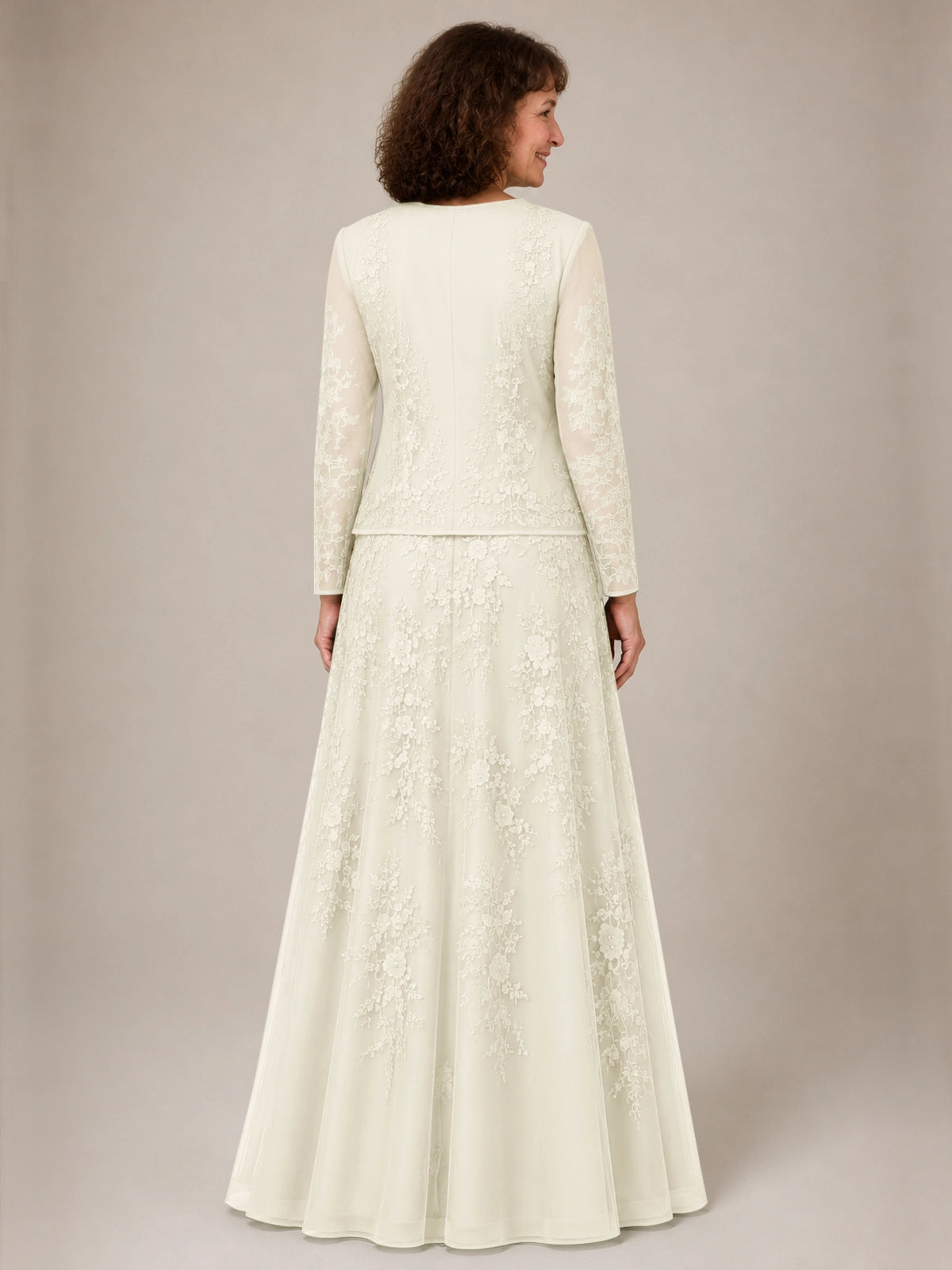 A-line Mother of the Bride Dress with Lace 