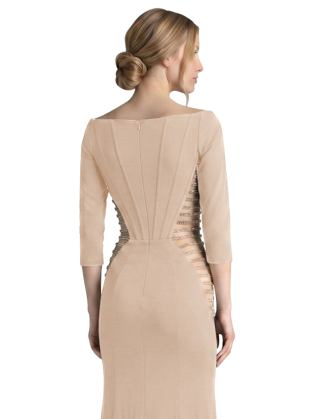 Side Cutout Slit Prom Dress 