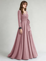 Stretch Satin Mother of the Bride Dress with Crystal