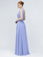 One-Shoulder Side Cut-Out Bridesmaid Dress 