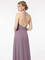Chiffon Bridesmaid Dress with Halter 