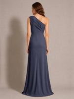 One-Shoulder Prom Dress with Slit